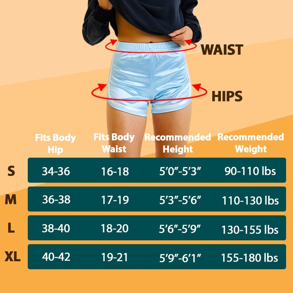 Retro Sport Women’s High Waist Gym Shorts - Picture 8 of 8